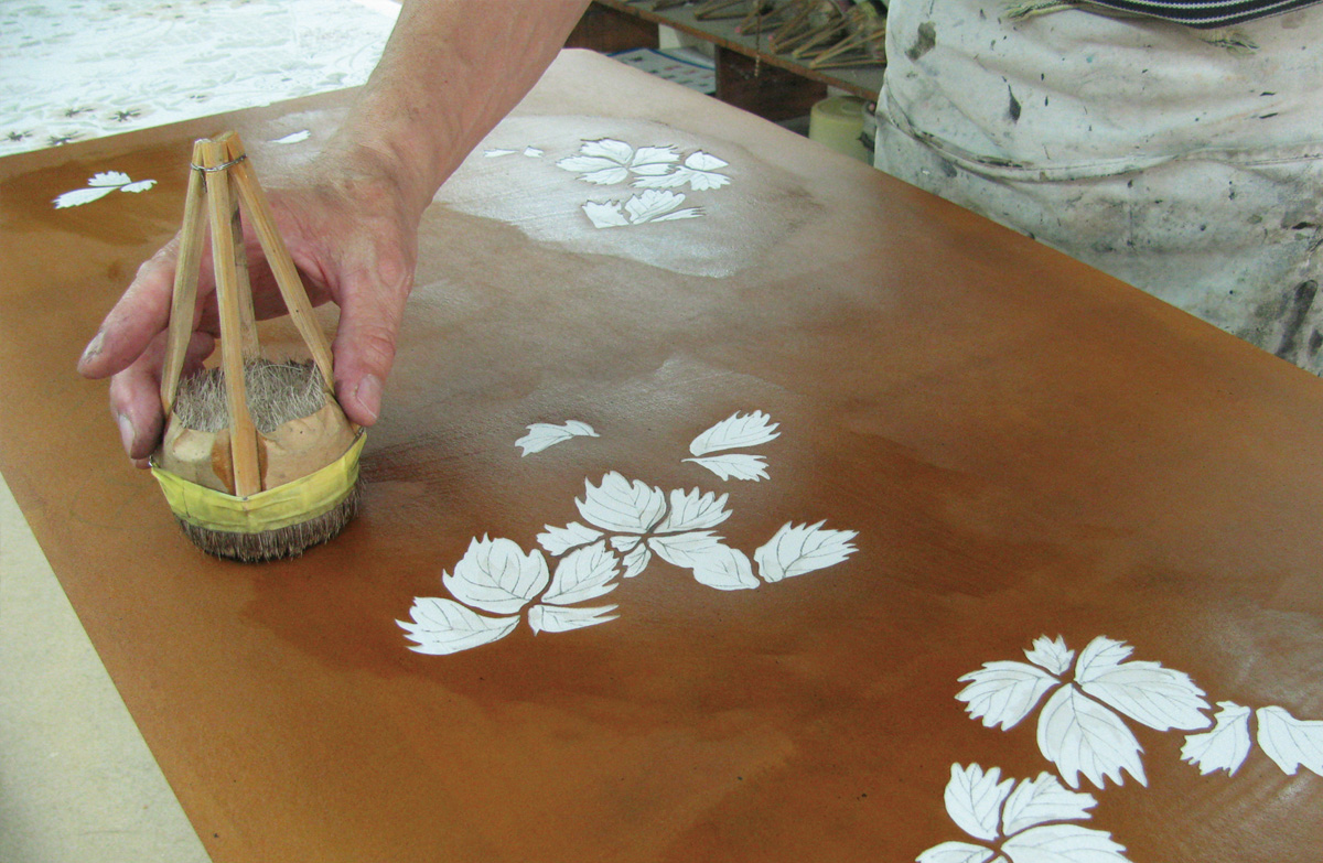 手描き友禅と型友禅