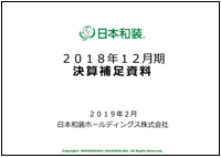 2019年12月期第2四半期　決算補足資料